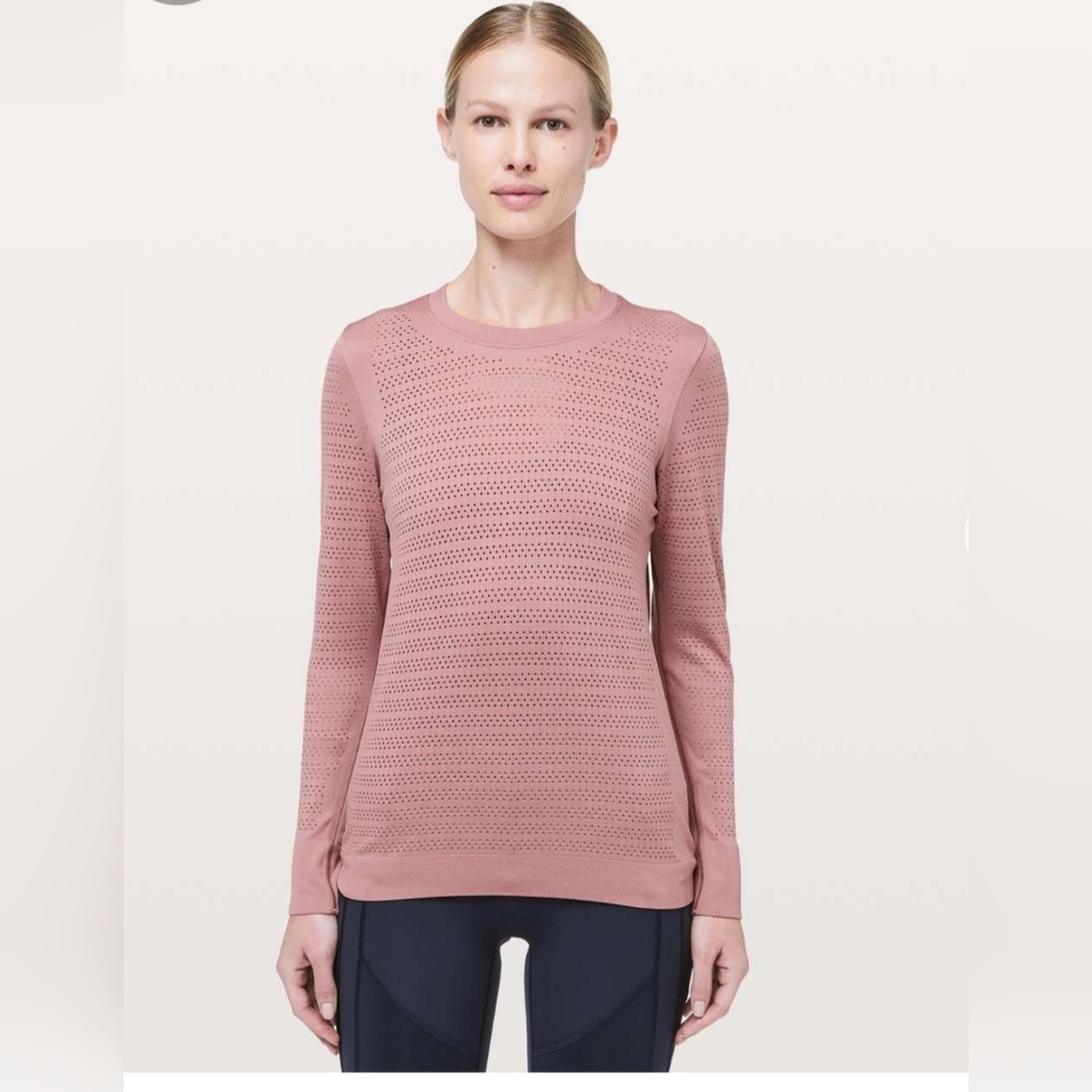 Pink Long Sleeve Lululemon Sz L